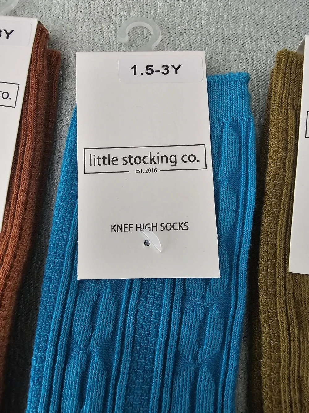 NEW LITTLE STOCKING CO Lot Of 7 Pairs Girls Knee High Socks Size 1.5-3Y